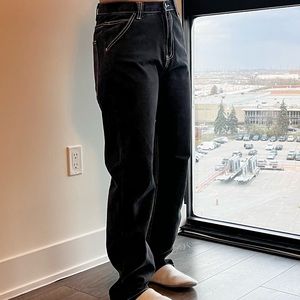 Black Jeans with white stitching